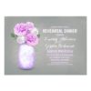 Painted Mason Jar Rustic Rehearsal Dinner Invitation Card