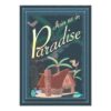 Paradise Blue Hawaii Margarita Party Invitation Card