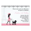 Paris Poodle Invitation Card