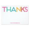 Party Time Thank You Cards - Blue Invitation Card