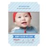 Photo Birth Announcements | Baseball Theme Invitation Card
