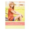 Photo Graduation Party | Geometric Pattern Invitation Card