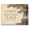 Old Oak Tree Save The Date Postcards