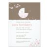 Pink Carriage Baby Shower Invitation Card