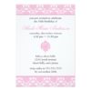 Pink Damask Sweet Sixteen Invitation Card