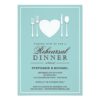 Place Setting Rehearsal Dinner Party Invitation Card