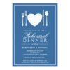 Place Setting Rehearsal Dinner Party Invitation Card