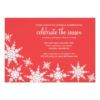 Polka Dot Snowflake Invitation Card