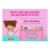 Pottery Painting Arts And Crafts Birthday Party Invitation Card
