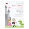 Princess And Knight Birthday Invitation Card