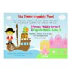 Princess And Pirate Twins Joint Birthday Party Invitation Card