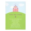 Princess Castle Birthday Party Invitation Card