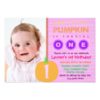 Pumpkin First Birthday Invitation Card