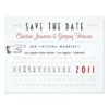 Punch Card Save The Date Invitation Card