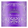 Purple Damask Quinceanera Diamond Tiara Invite Square Invitation Card