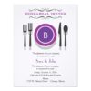Purple Monogram Rehearsal Dinner Invitation Card