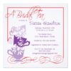 Purple & Red Bridal Shower Invitation - Tea Square Invitation Card