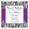 Purple Zebra Modern Sweet 16 Square Paper Invitation Card