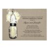 Rehearsal Dinner - Burlapwild Flowers & Mason Jar Invitation Card