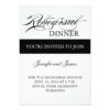 Rehearsal Dinner Invitation Black And White Simple Invitation Card