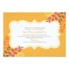 Rehearsal Dinner Invitations | Fall Leaves Frame Invitation Card