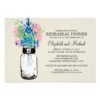 Rehearsal Dinner Mason Jar Wildflowers Invitation Card