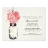 Rehearsal Dinner - Wild Flowers & Mason Jar Paper Invitation Card