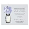 Rehearsal Dinner - Wild Flowers & Mason Jar Paper Invitation Card
