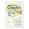 Retro Engagement Party Invitation Card