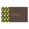 Retro Modern Dots (Green) Double-Sided Standard Business Cards (Pack Of 100)