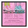 Roller Skating Birthday Party Invitation Square Invitation Card