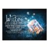 Romantic Rustic Mason Jar & Fireflies Wedding Invitation Card