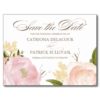 Romantic Watercolor Flowers Save The Date Postcard Postcard