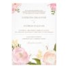 Romantic Watercolor Flowers Wedding Invitation Iii Invitation Card