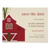 Rustic Barn Save The Date Card Invitation Card