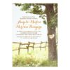 Rustic Country Heart Tree Rehearsal Dinner Invitation Card