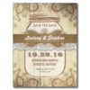 Rustic Country Mason Jar Save The Date Postcards