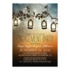 Rustic Garden Lights - Lanterns Engagement Party Invitation Card