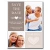 Rustic Heart Doodles Save The Date Photo Postcard
