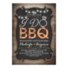 Rustic I Do Bbq Engagement Party Invitation Card