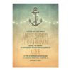 Rustic Lights Nautical Wedding Invitation Card