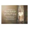 Rustic Love Tree Country Rehearsal Dinner Invitation Card