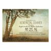 Rustic Old Tree & String Lights Rehearsal Dinner Invitation Card