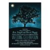 Rustic String Lights Tree Wedding Invitation Card