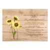 Rustic Sunflowers Bridal Shower Invitation Card