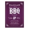 Rustic Vintage Rehearsal Dinner Bbq Invitation Card