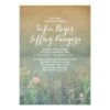 Rustic Wedding Invitation - The Summer Meadow Invitation Card