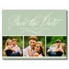 Sage Photo Save The Date | Calligraphy Script Postcard