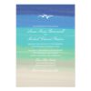 Sand Sea & Seagulls | Painted Ocean Wedding Invitation Card