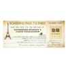 Save The Date Boarding Pass To Paris France Invitation Card